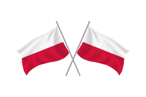 波兰挥舞友谊旗帜
