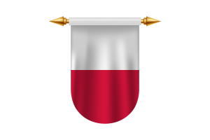 波兰国旗矢量图像