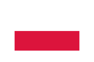 波兰国旗三角形矢量插图