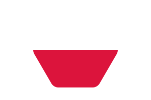 波兰国旗矢量插图