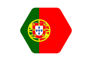 葡萄牙国旗矢量插图
