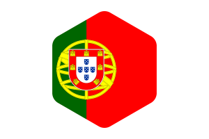 葡萄牙国旗圆形六边形