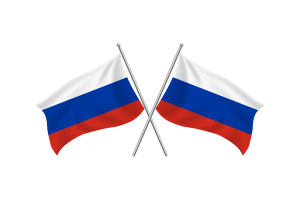 俄罗斯挥舞友谊旗帜