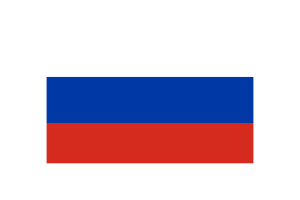 俄罗斯国旗三角形矢量插图