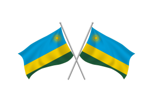 卢旺达挥舞友谊旗帜