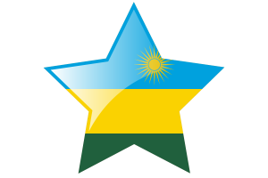 卢旺达国旗星图标