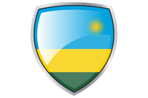 卢旺达国旗库什纹章盾牌