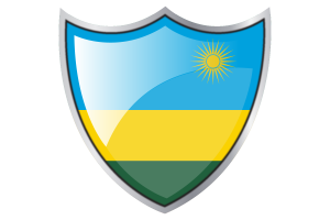 盾牌与卢旺达国旗