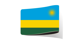 卢旺达国旗插图剪贴画