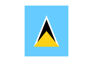 圣卢西亚国旗 （下载SVG， PNG）