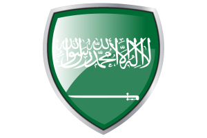 沙特阿拉伯国旗库切纹章盾牌