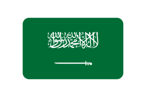 沙特阿拉伯国旗三角形圆形