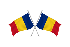 罗马尼亚挥舞友谊旗帜
