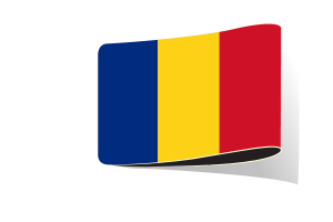 罗马尼亚国旗插图剪贴画
