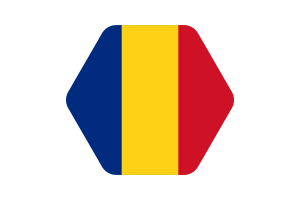 罗马尼亚国旗矢量插图