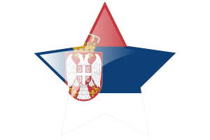 塞尔维亚国旗星图标