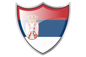 盾牌与塞尔维亚国旗