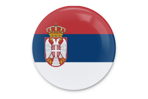 塞尔维亚国旗矢量艺术
