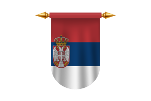 塞尔维亚国旗矢量图像