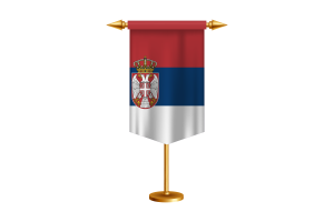 塞尔维亚国旗插图与立场