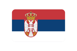 塞尔维亚国旗三角形圆形