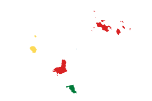 塞舌尔地图与国旗
