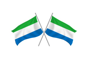 塞拉利昂挥舞友谊旗帜