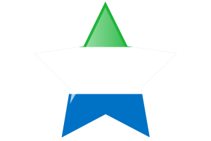 塞拉利昂国旗星图标