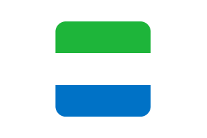 塞拉利昂国旗方形圆形