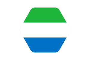 塞拉利昂国旗矢量插图