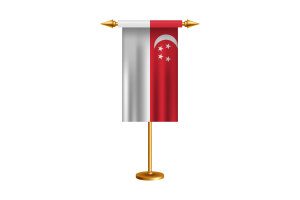 新加坡礼仪旗帜矢量免费