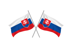 斯洛伐克挥舞友谊旗帜