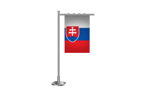 3d 斯洛伐克站立旗