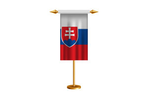 斯洛伐克礼仪旗帜矢量免费