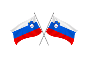 斯洛文尼亚挥舞友谊旗帜