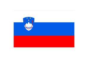 斯洛文尼亚国旗三角形矢量插图