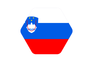 斯洛文尼亚国旗矢量插图