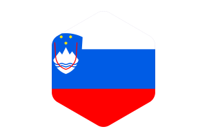 斯洛文尼亚国旗圆形六边形