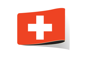 瑞士国旗插图剪贴画