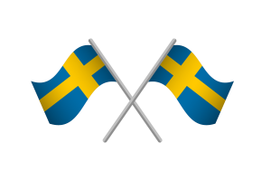 瑞典国旗标志矢量免费