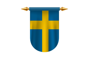 瑞典国旗矢量图像