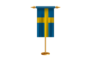 瑞典礼仪旗帜矢量免费