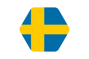 瑞典国旗矢量插图