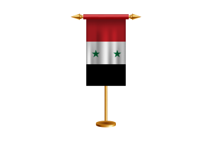 叙利亚礼仪旗帜矢量免费