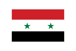 叙利亚国旗三角形矢量插图