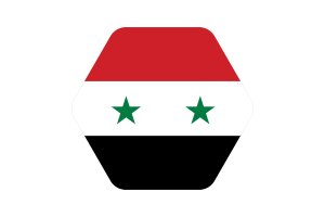 叙利亚国旗矢量插图