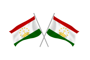 塔吉克斯坦挥舞友谊旗帜