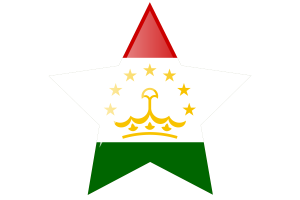 塔吉克斯坦国旗星图标