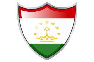 盾牌与塔吉克斯坦国旗