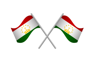 塔吉克斯坦国旗标志矢量免费